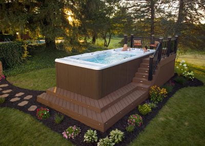 swim spa, hot tub installation