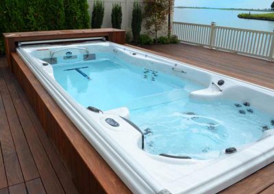 swim spa, hot tub installation