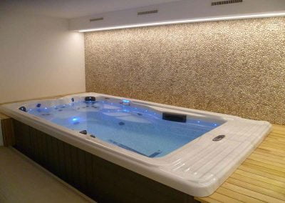 swim spa, hot tub installation