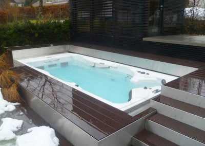 swim spa, hot tub installation