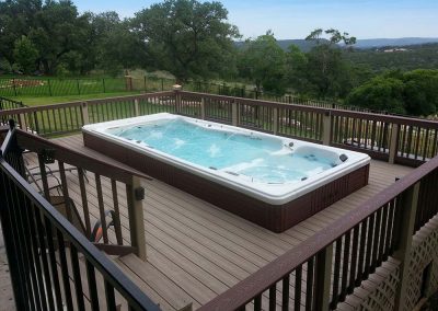 swim spa, hot tub installation
