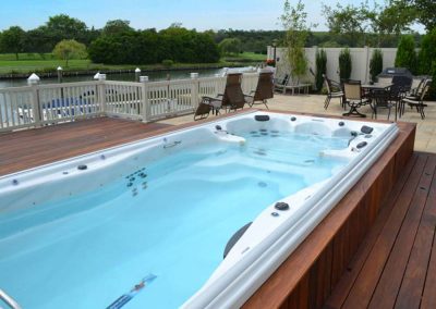 swim spa, hot tub installation