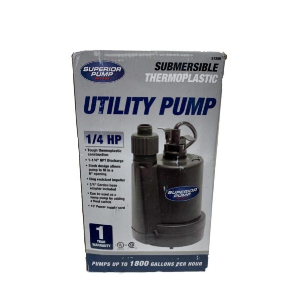 Superior Sump Utility Pump 1/4 HP